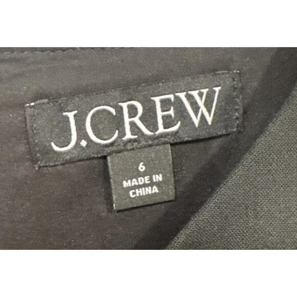 J. Crew Four Season Stretch Sheath Dress Womens Black Classic Work Career 6 - Picture 4 of 7